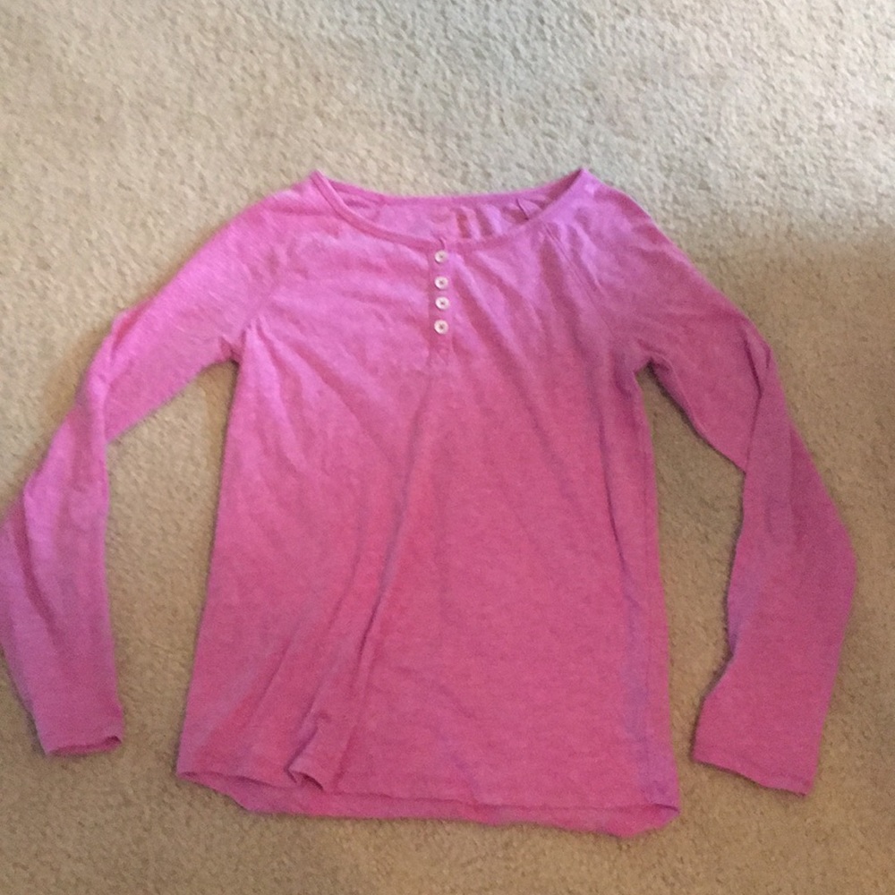 purple long sleeve with buttons
